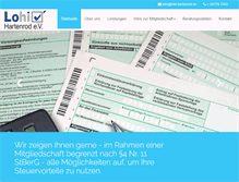 Tablet Screenshot of lohi-hartenrod.de
